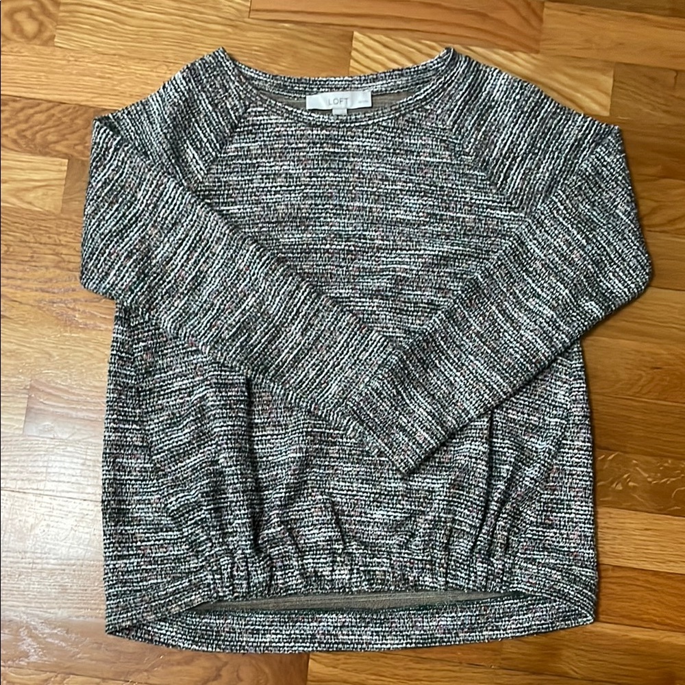 LOFT Multi Color Flecked Blouse PXS